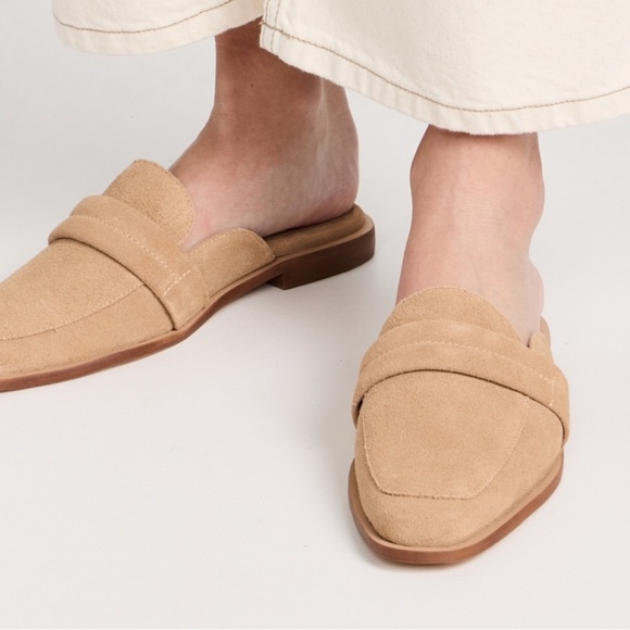 Kaanas Shoes - KAANAS Suede Square Toe Mules